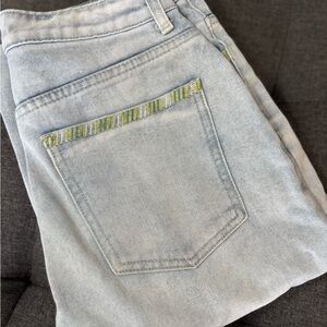 Light Blue Denim Cider Patchwork Jeans